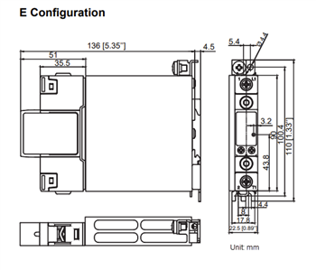 Mechanical Drawing - Teledyne Relays DRSC Industrial Solid-State Relay